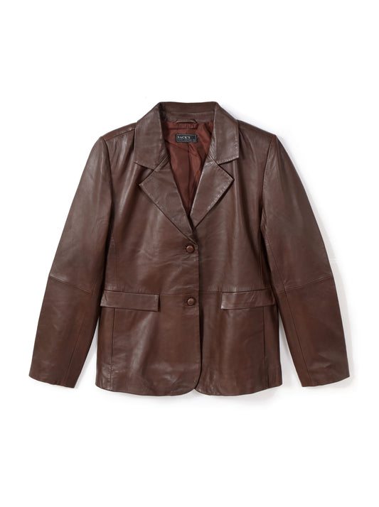 Tailored leather jacket