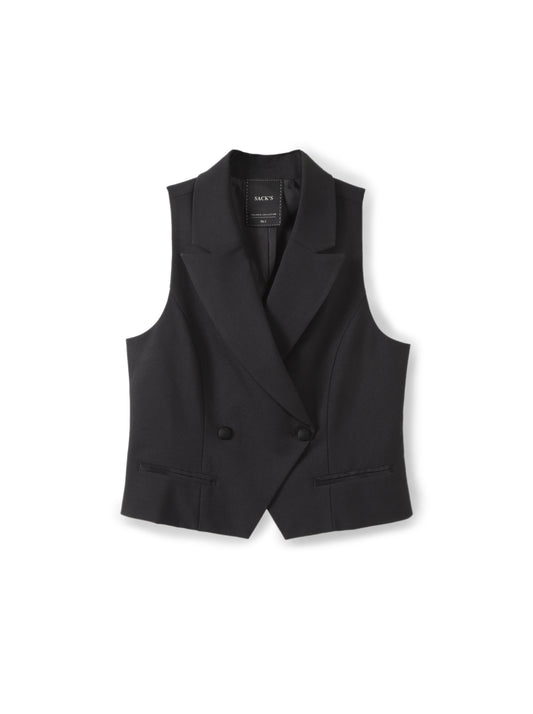 Tailored Vest With Satin Details