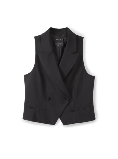 Tailored Vest With Satin Details