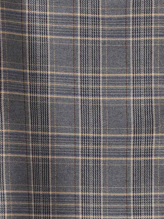 Checked cropped jacket