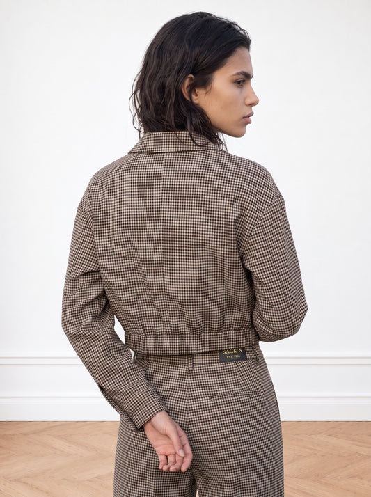 Checked Tracksuit Jacket