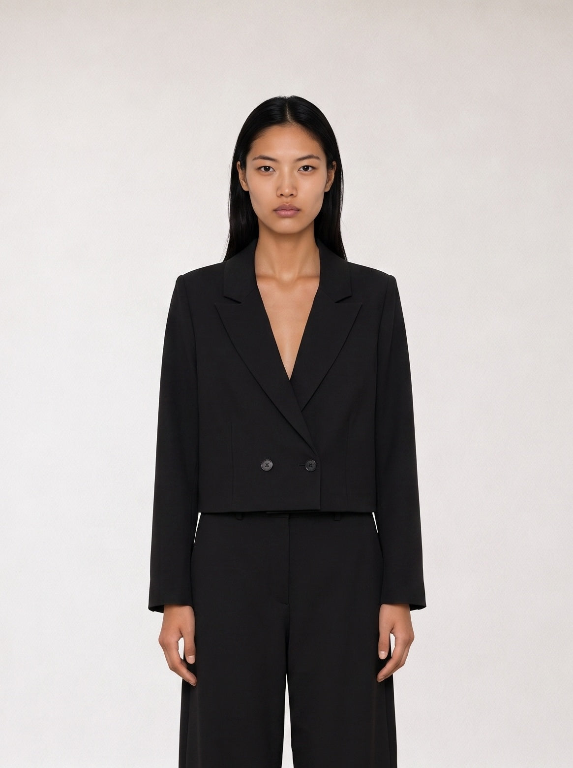 Double-breasted Cropped Jacket