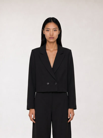 Double-breasted Cropped Jacket