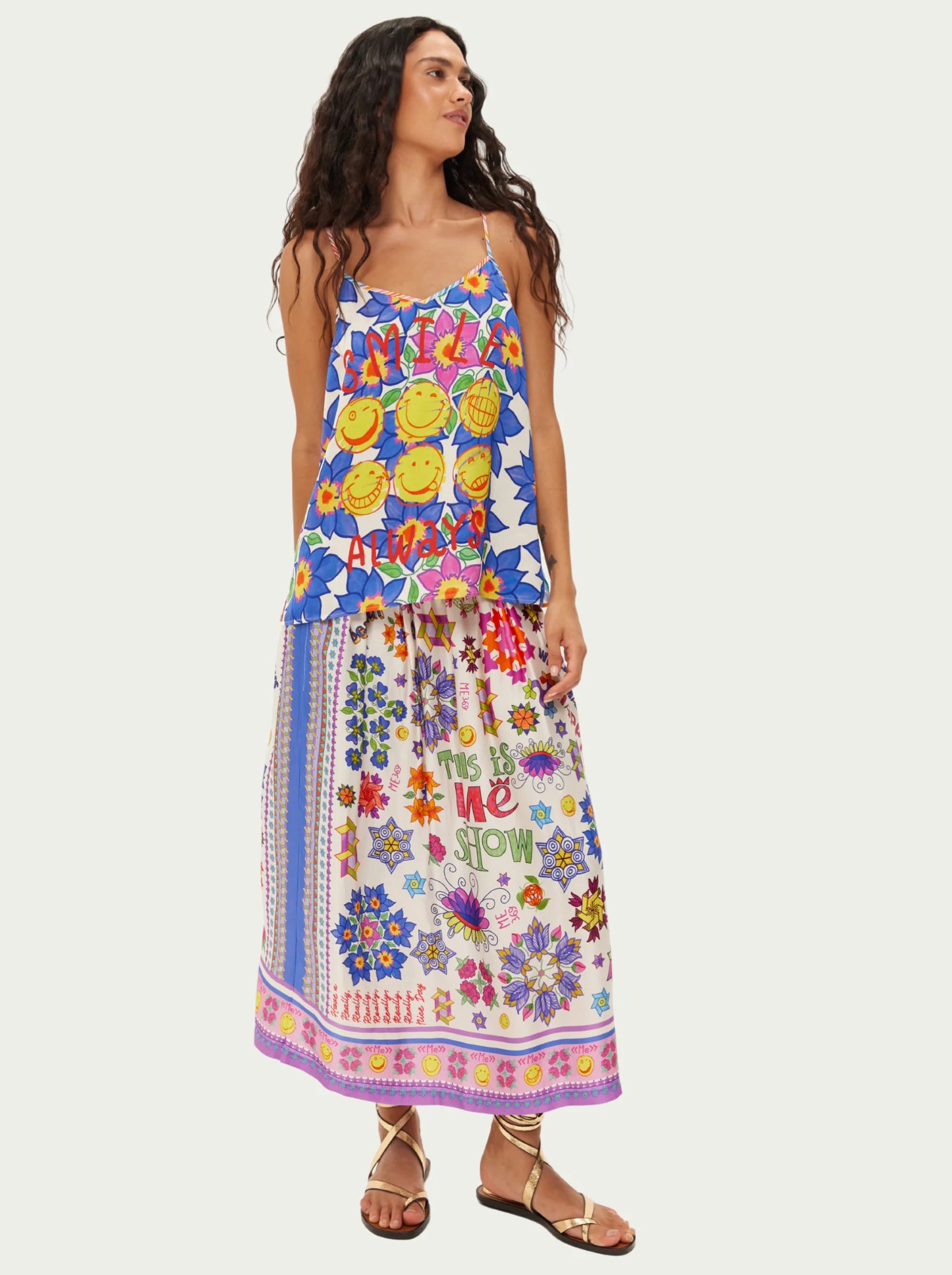 Vanessa Printed Midi Skirt