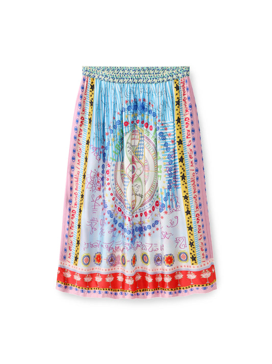 ונסה חצאית מודפסת