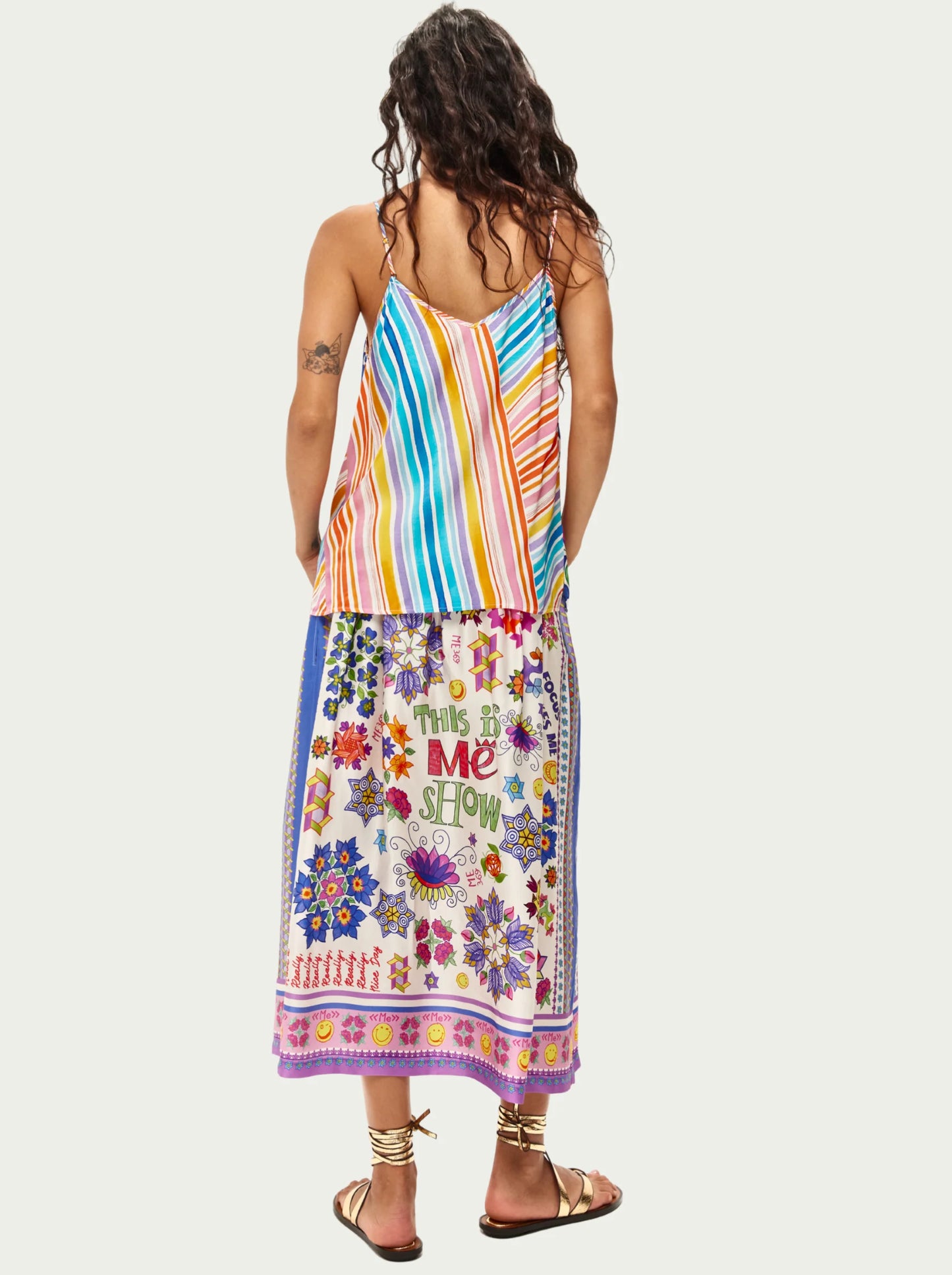 Vanessa Printed Midi Skirt