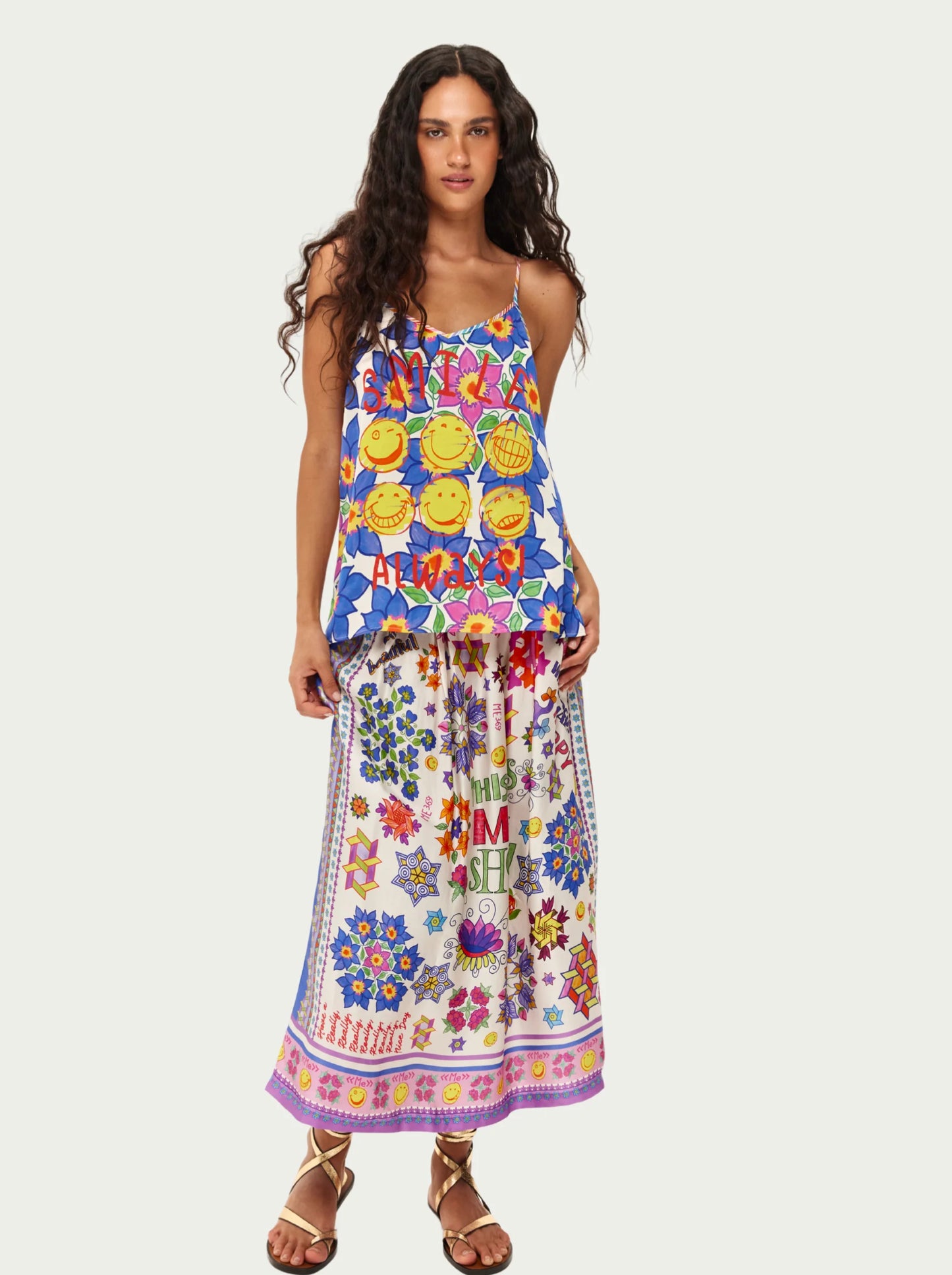 Vanessa Printed Midi Skirt