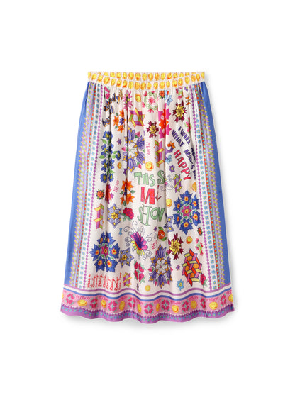 Vanessa Printed Midi Skirt