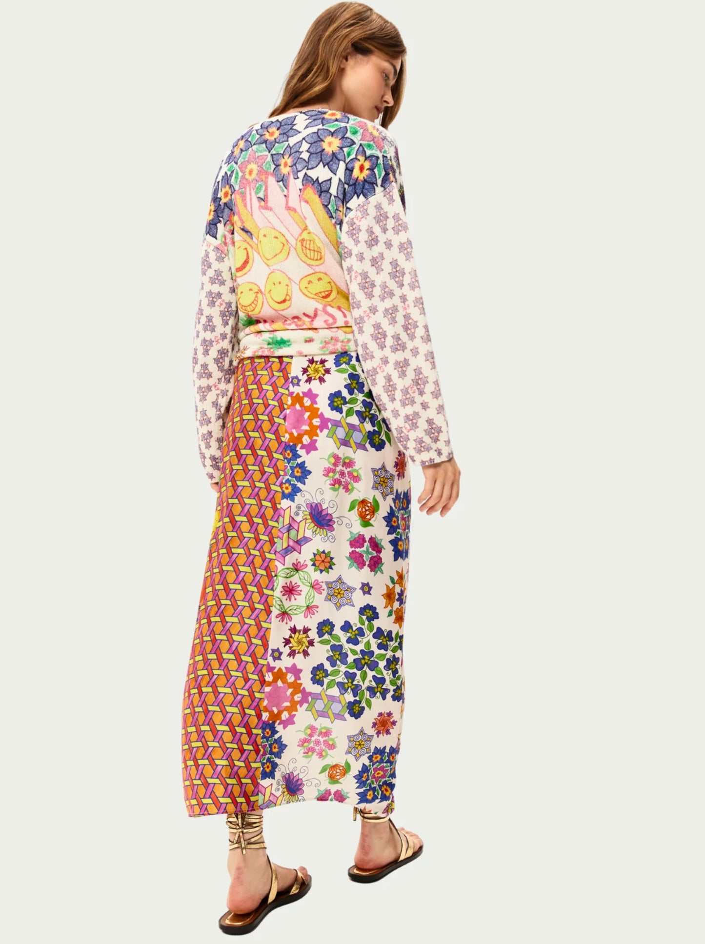 לונה חצאית קשירה  קדמית