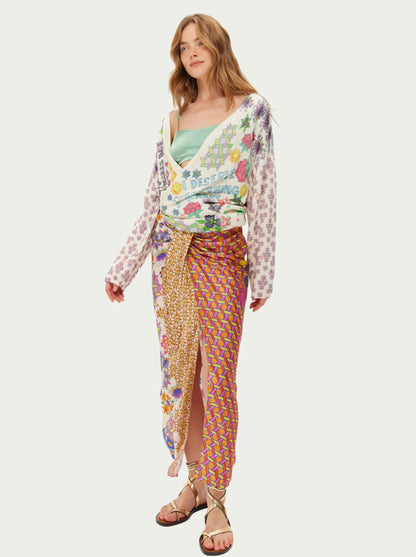 לונה חצאית קשירה  קדמית