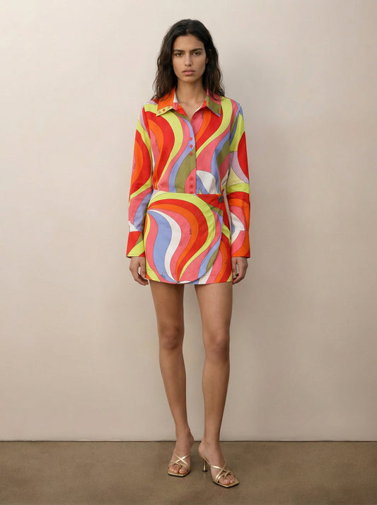 חצאית מיני דפוס פוצ'י