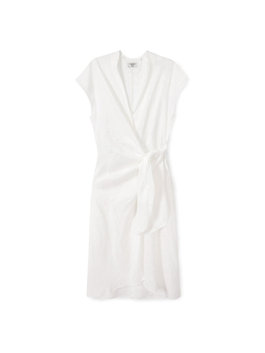 Sleeveless Short Wrap Dress