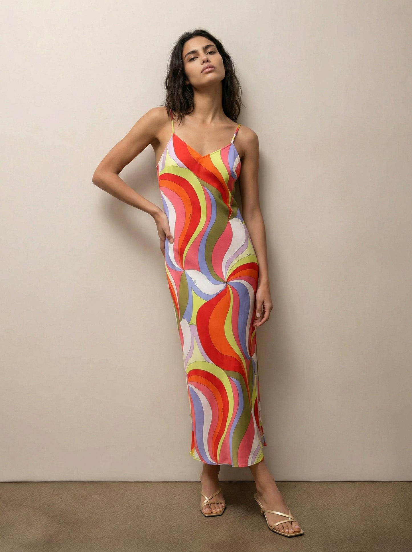 שמלת קמיסול מודפסת