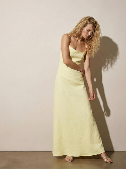 Linen camisole dress