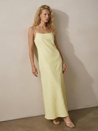 Linen camisole dress