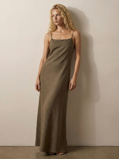 Linen camisole dress