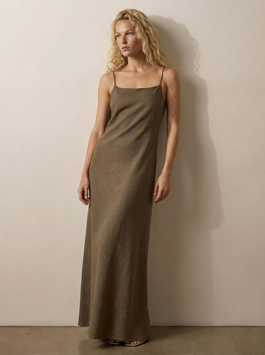 Linen camisole dress