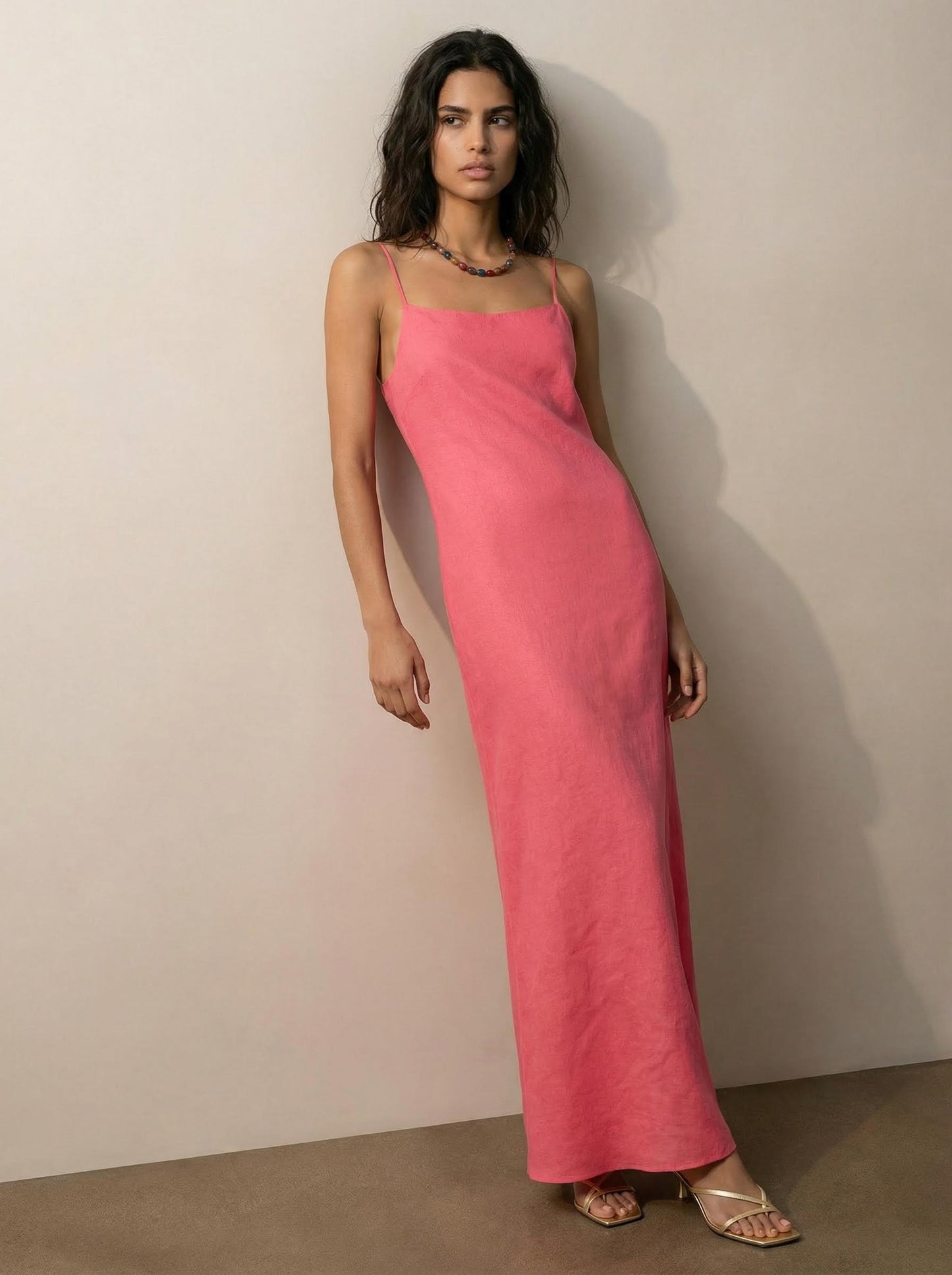 Linen camisole dress