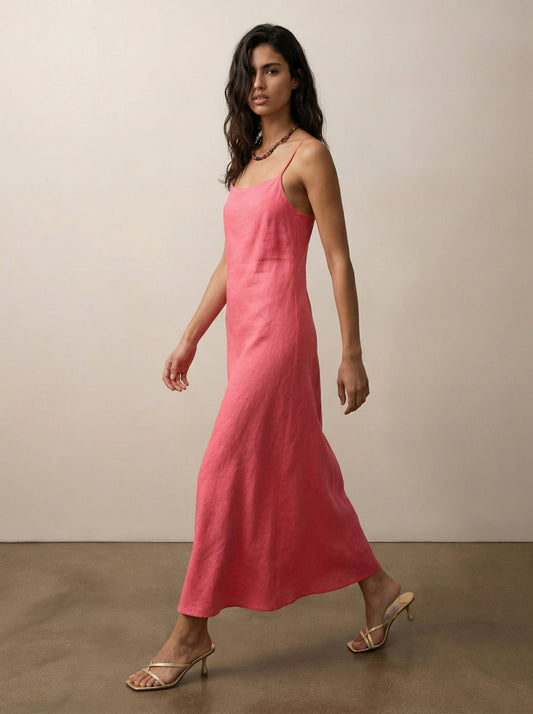 Linen camisole dress
