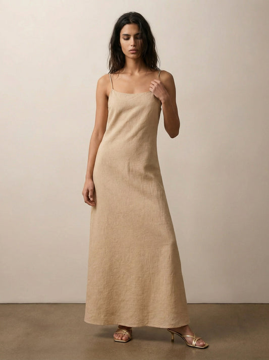 Linen camisole dress