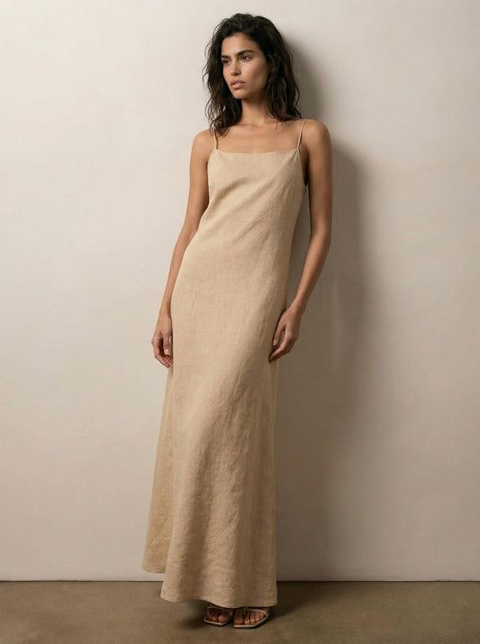 Linen camisole dress