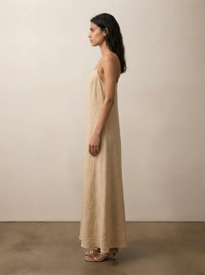 Linen camisole dress