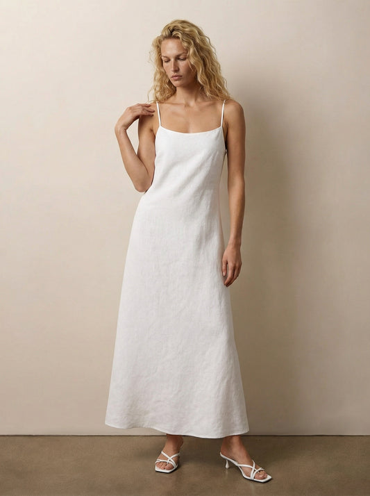 Linen camisole dress