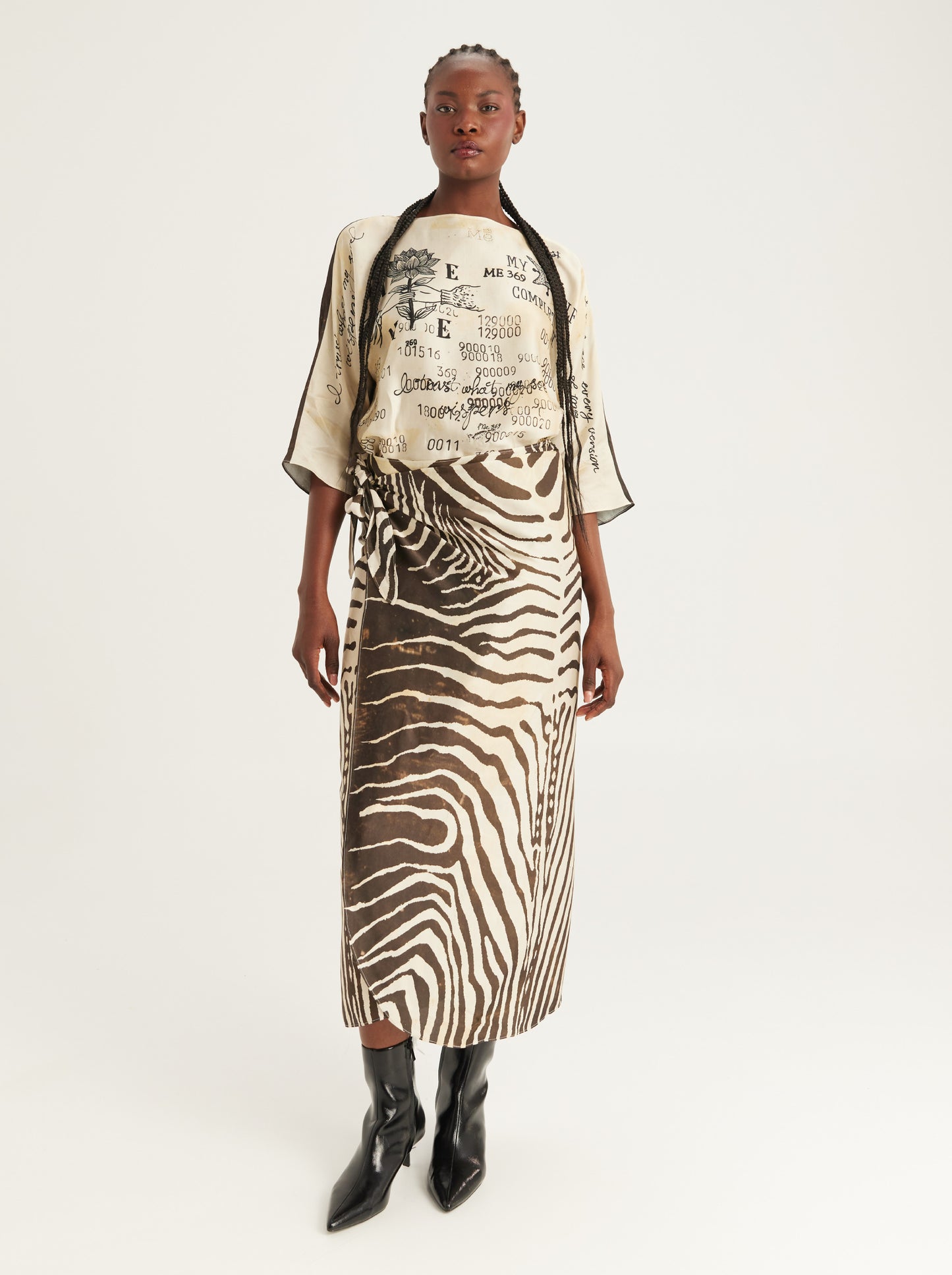 Lila Wrap Skirt Dress