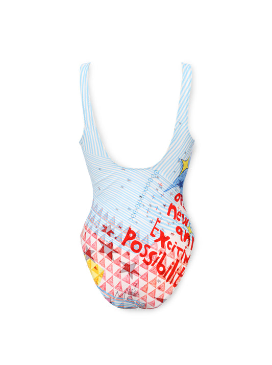 טסה בגד ים מודפס