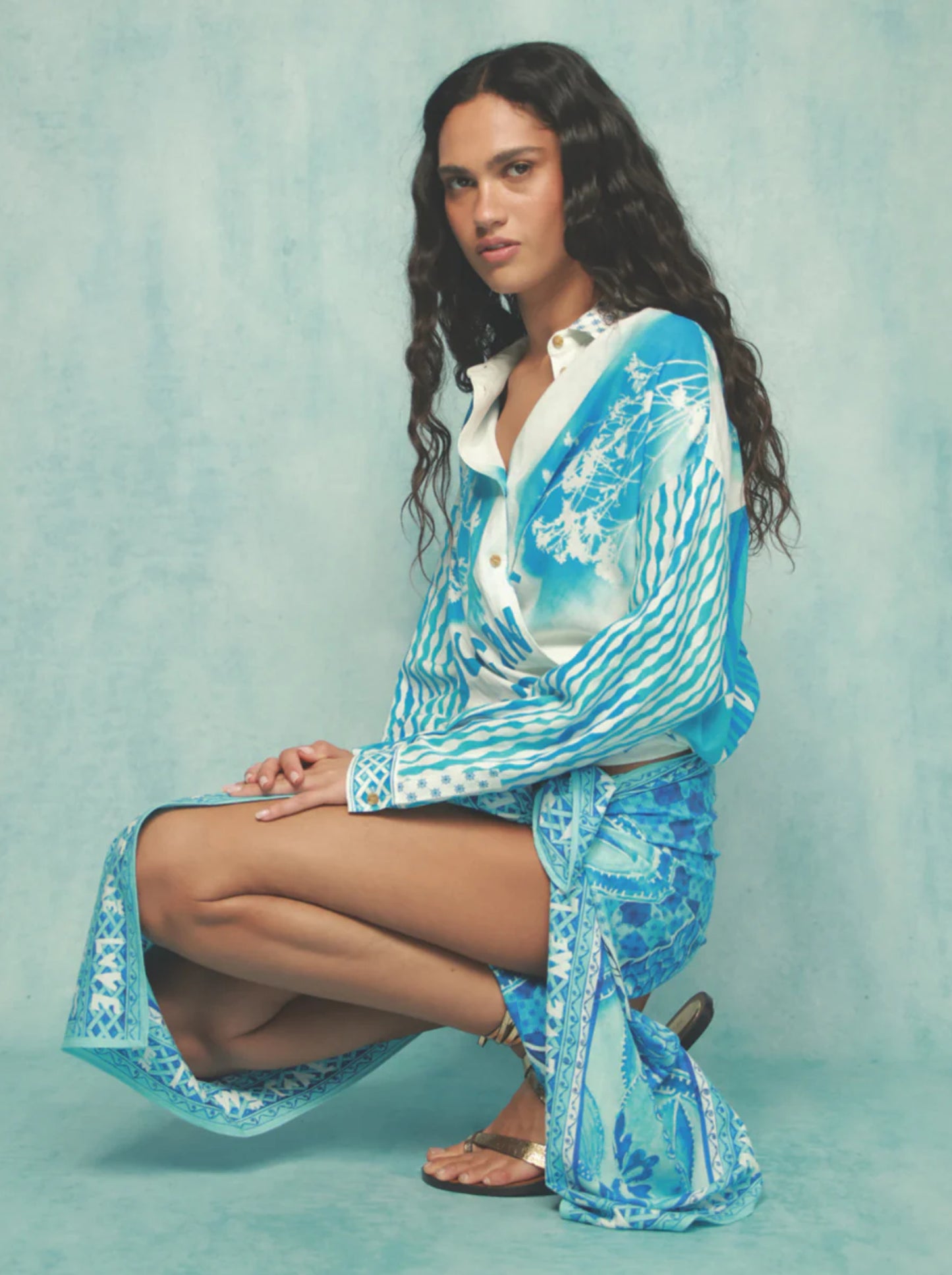 River Viscose Linen Scarf