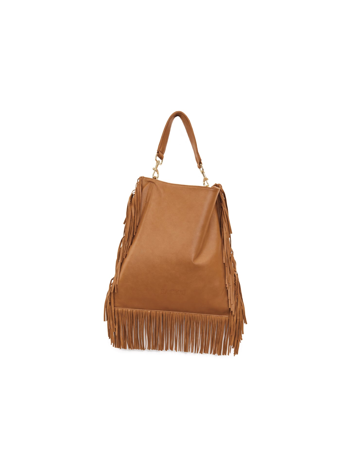 Leather fringe bag