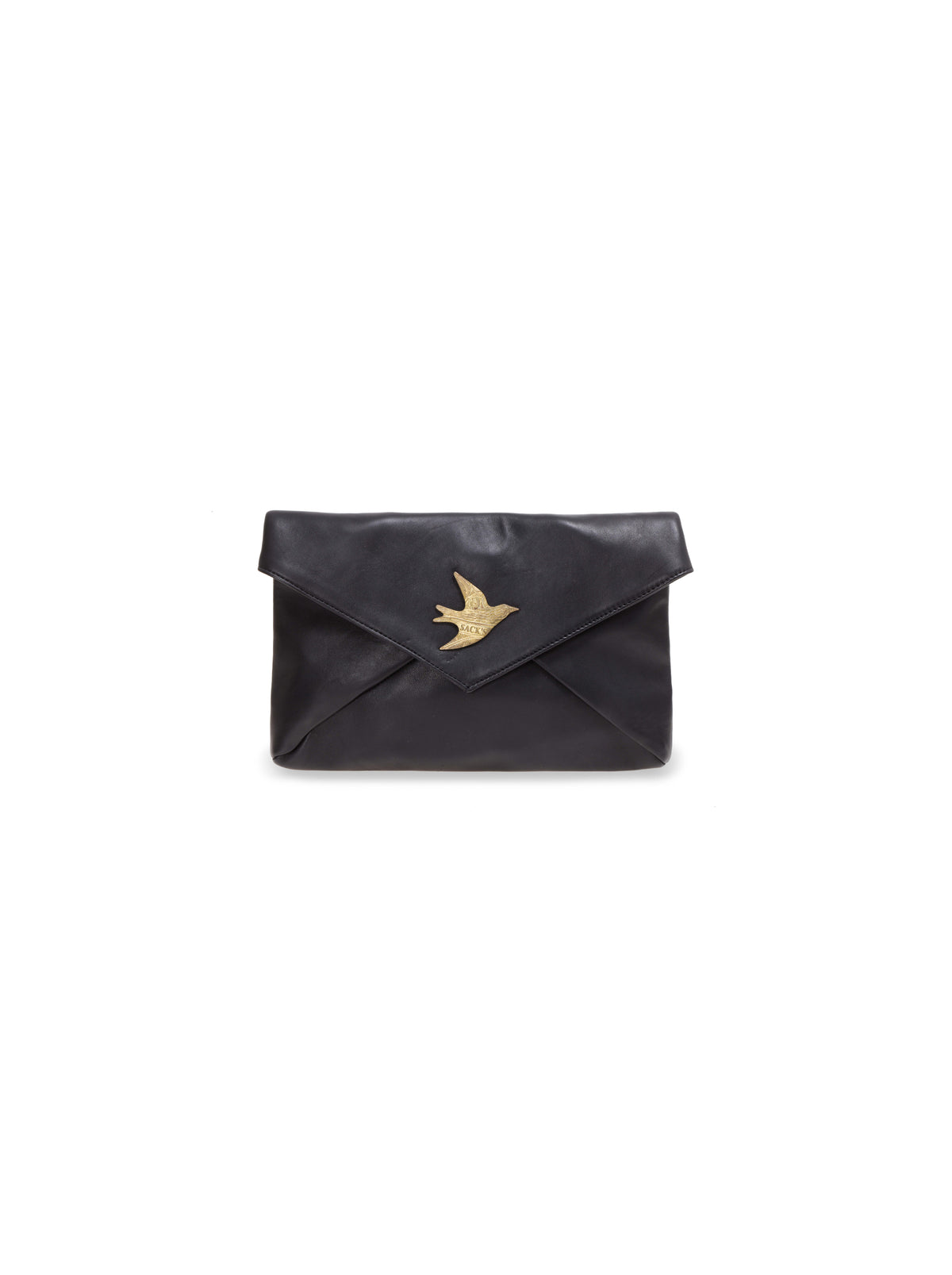 Leather clutch bag