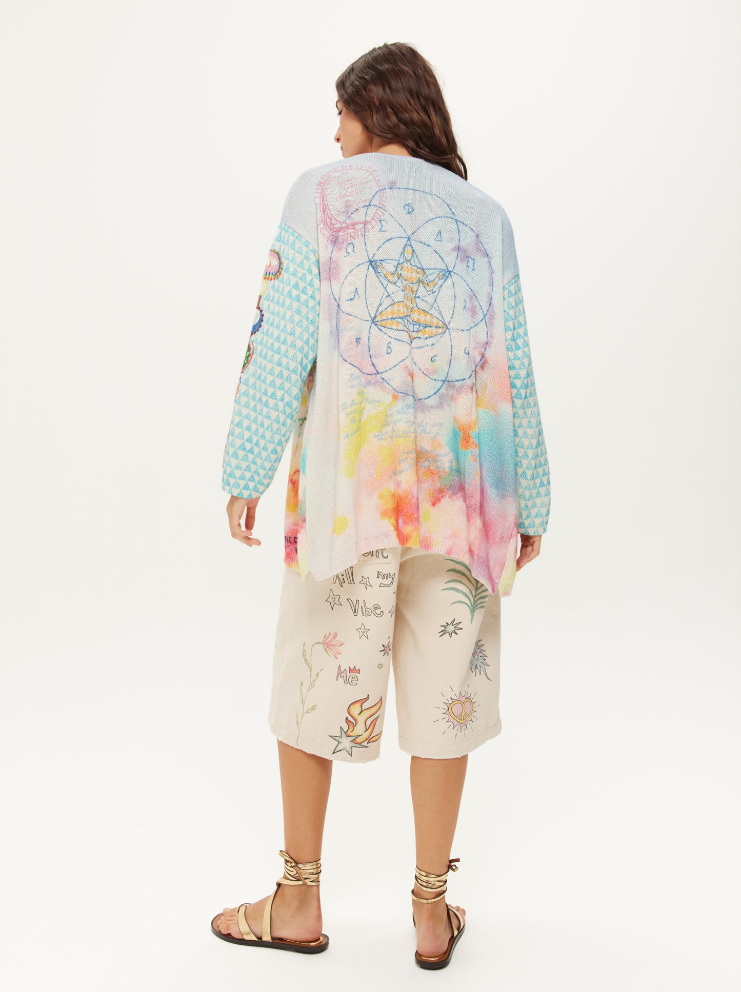 מיקונוס קרדיגן מודפס