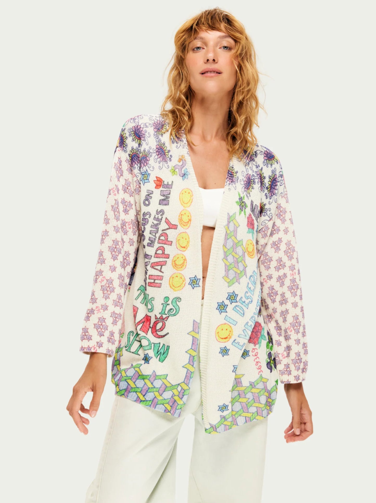 Mykonos Printed Cardigan