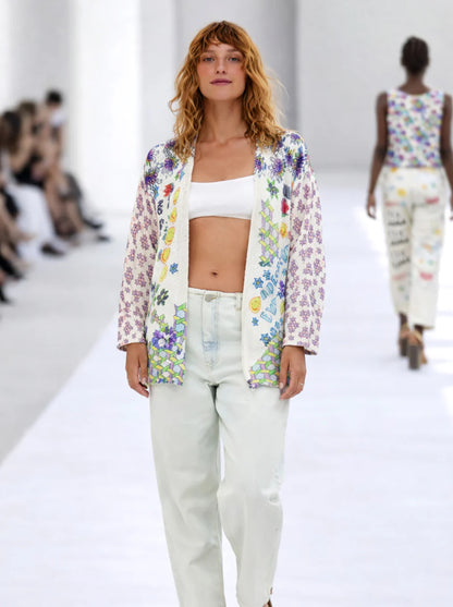 Mykonos Printed Cardigan