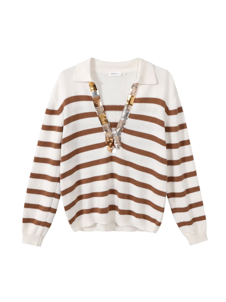 Sequined Stripe Knit