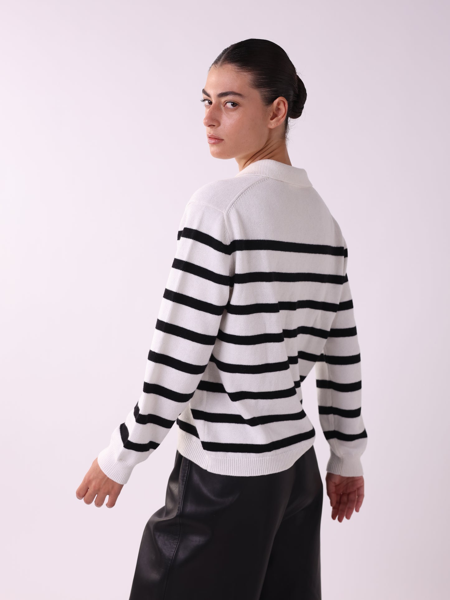 Sequined Stripe Knit