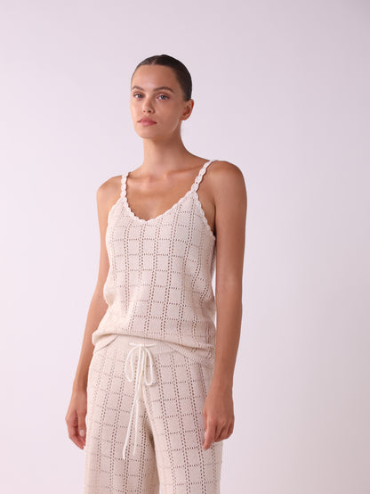 Lurex Knit Tank Top