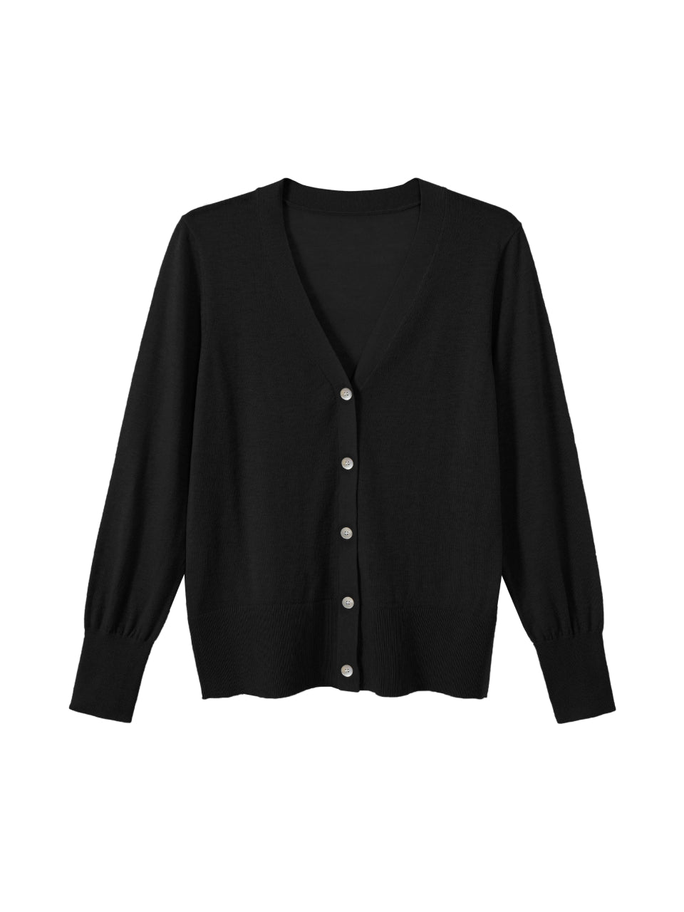 Knit buttoned cardigan