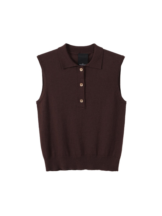 Knitted polo shirt