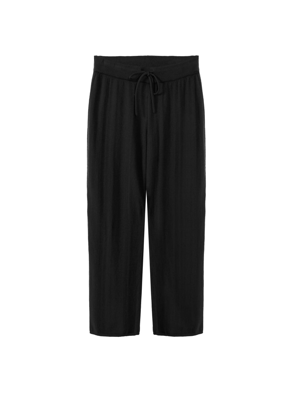 Narrow leg rubber knit pants