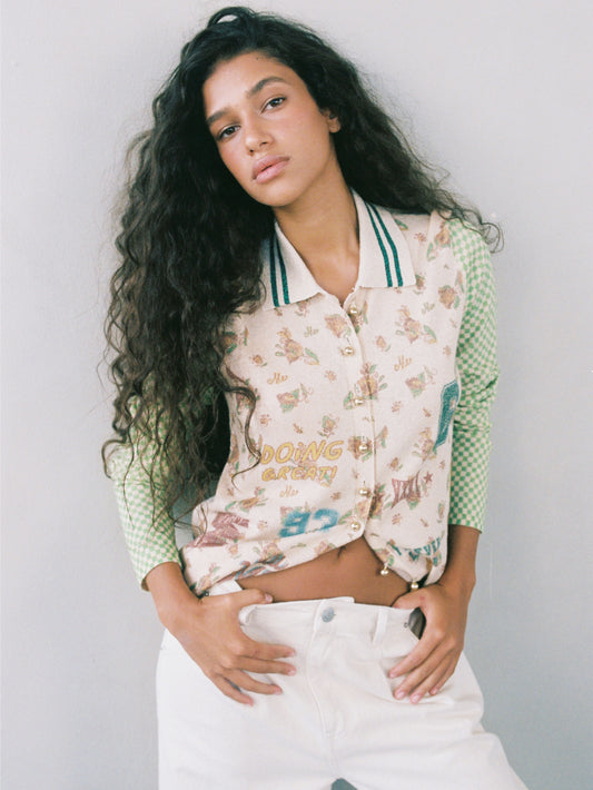 Serenity Button Shirt Knit