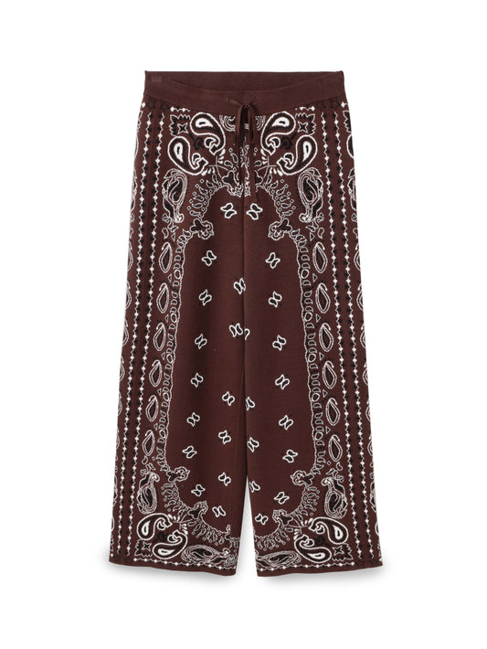 Bandana knit pants