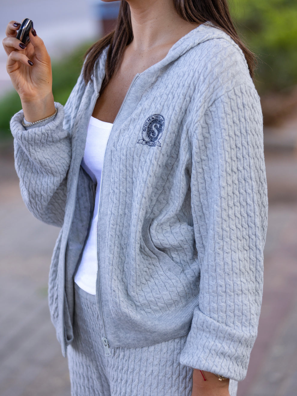 קפוצ'ון סריג צמות