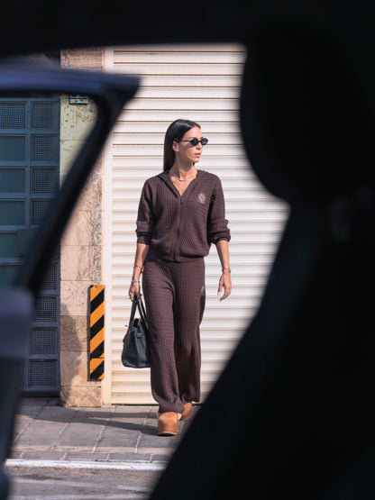 מכנס סריג צמות