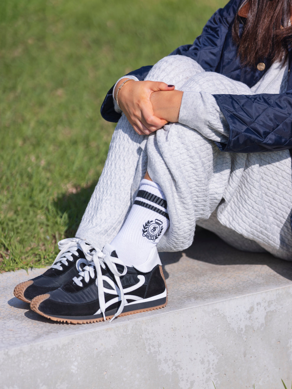 מכנס סריג צמות