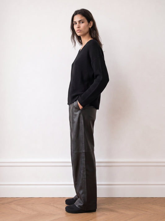 Batwing knit top