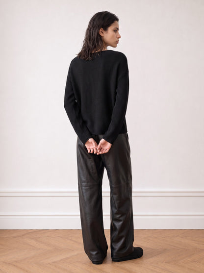Batwing knit top