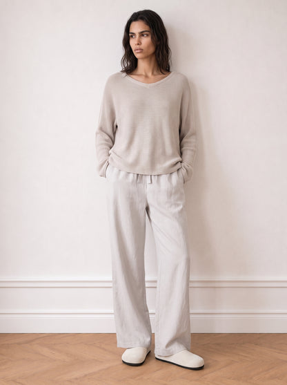 Batwing knit top