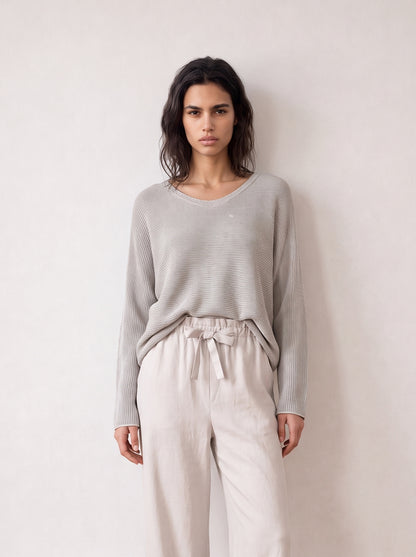 Batwing knit top